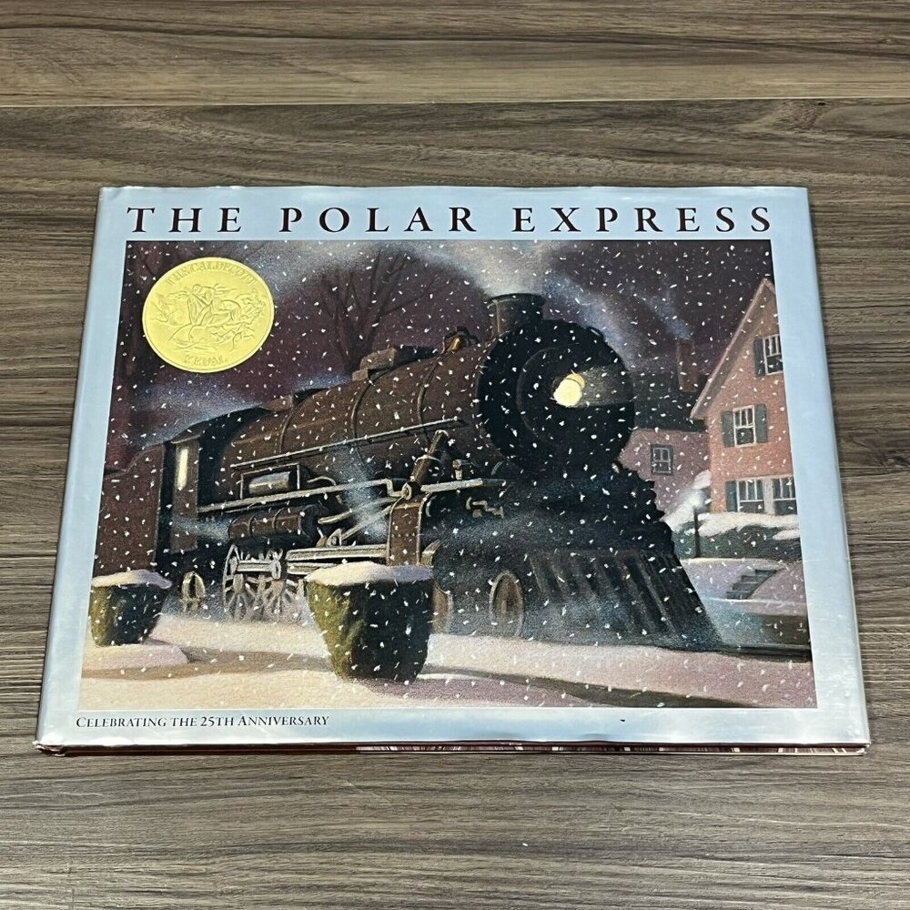 2009 25th Anniversary Polar Express Hardcover Book With CD Liam Neeson